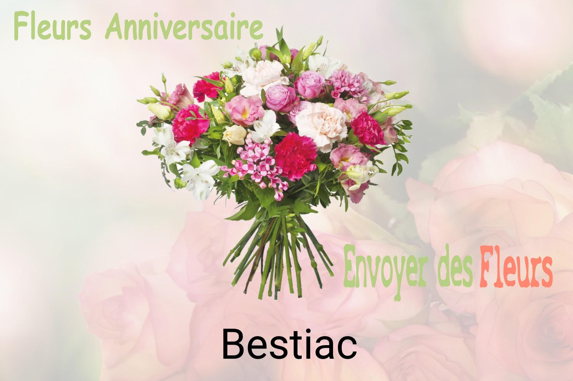 Bouquet de fleurs d’anniversaire livré à Bestiac