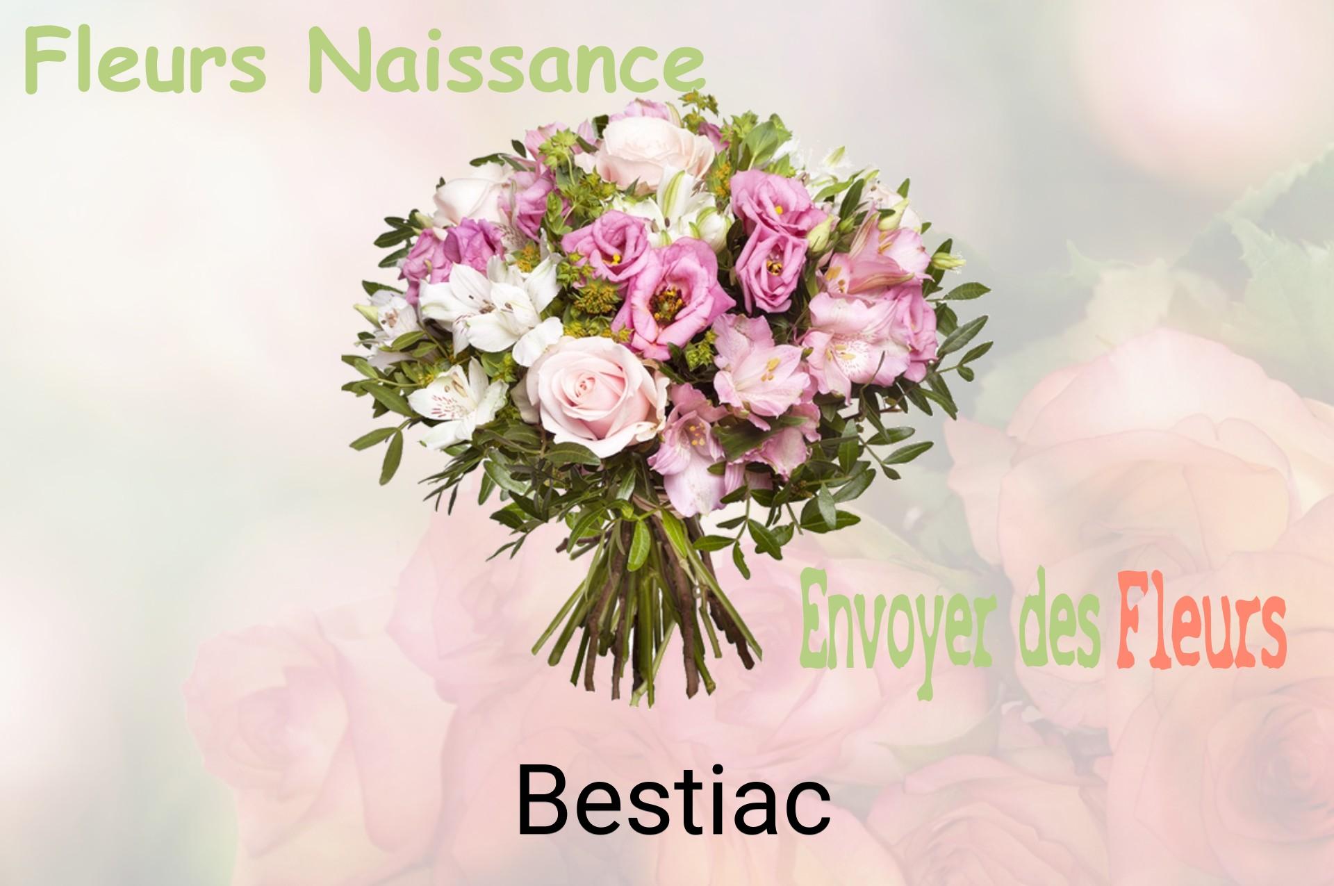 Bouquet de fleurs de naissance livré à Bestiac
